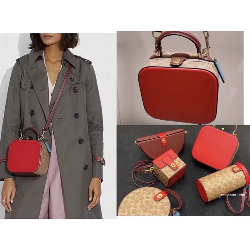 未使用 coach 手提肩背硬殼包(原價28800元)-0