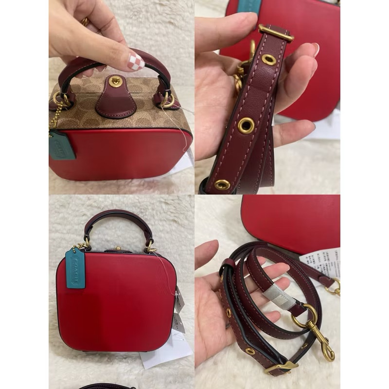 未使用 coach 手提肩背硬殼包(原價28800元)-1