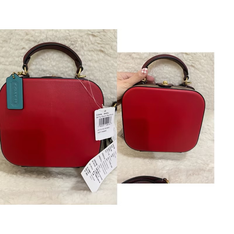 未使用 coach 手提肩背硬殼包(原價28800元)-4