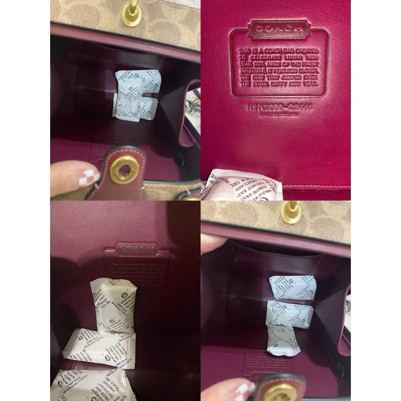 未使用 coach 手提肩背硬殼包(原價28800元)-6