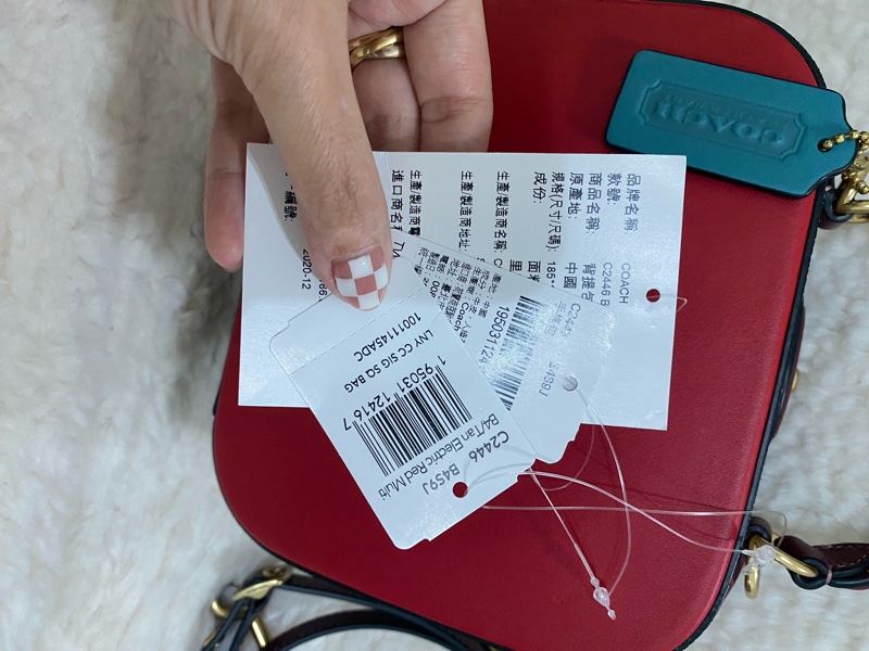 未使用 coach 手提肩背硬殼包(原價28800元)-8