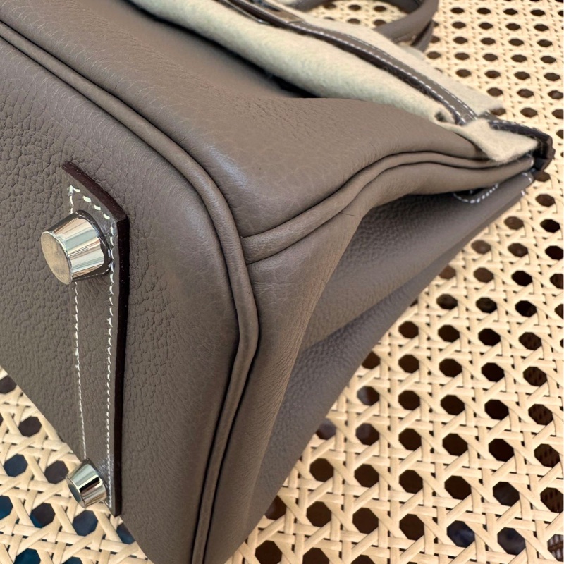 Hermes 愛馬仕 birkin25 大象灰 Togo皮銀扣 -5