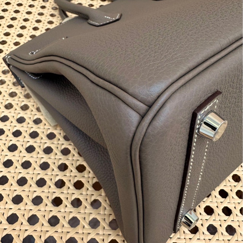 Hermes 愛馬仕 birkin25 大象灰 Togo皮銀扣 -6