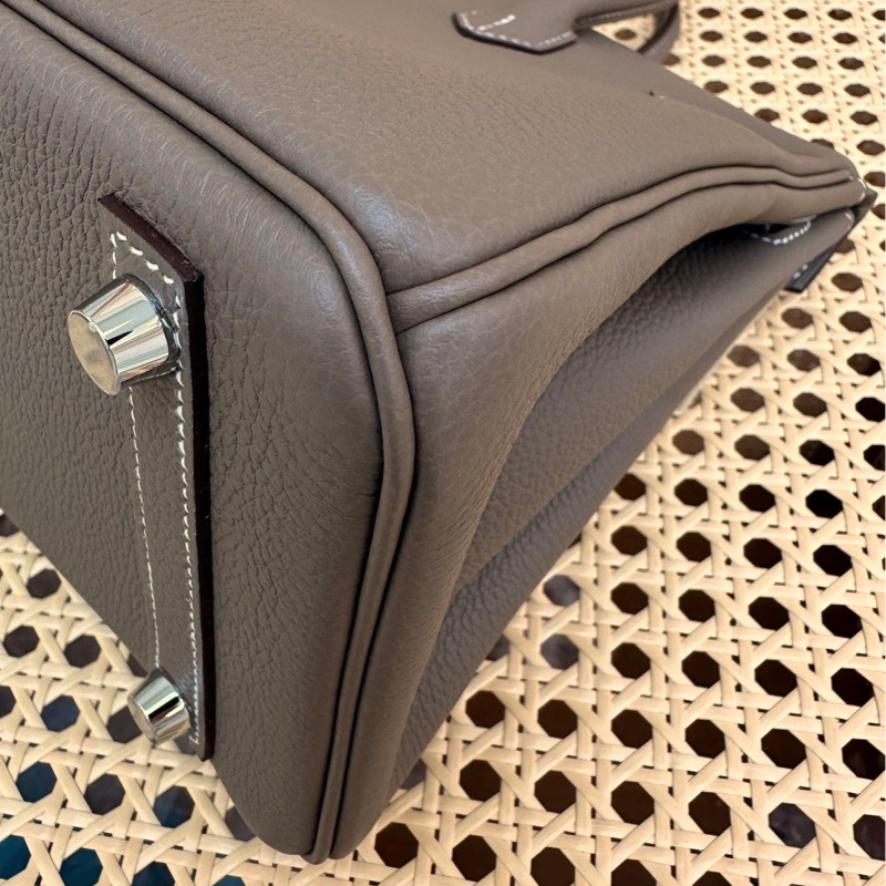 Hermes 愛馬仕 birkin25 大象灰 Togo皮銀扣 -7