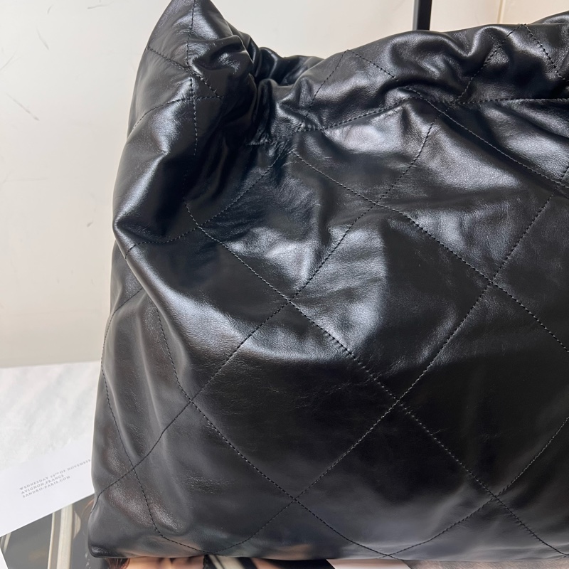 ෆ Chanel 22bag 黑銀中號垃圾袋🈶購證-13