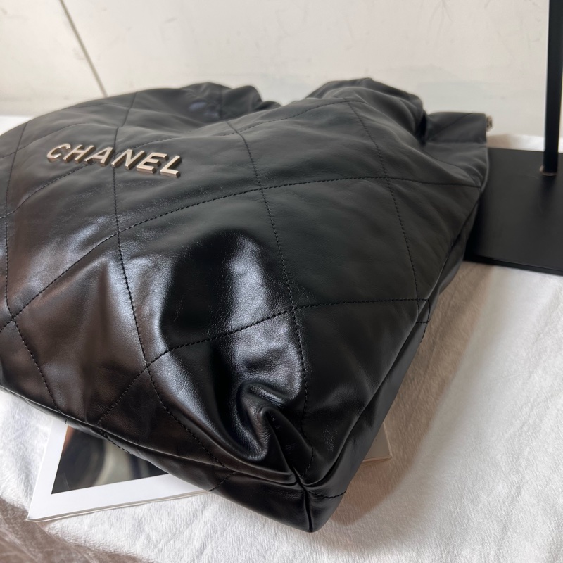 ෆ Chanel 22bag 黑銀中號垃圾袋🈶購證-16