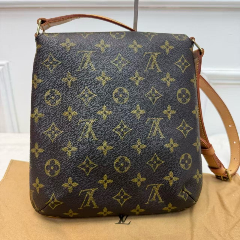LV路易威登 王菲包 竪版 斷貨王絕版款式 老花滿印 可調節肩帶斜挎包-1