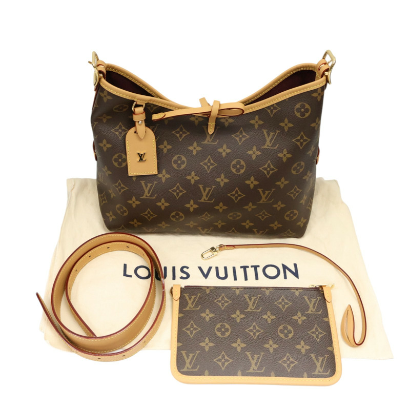 棕色 原花 帆布 CarryAll PM 肩背包【LOUIS VUITTON LV 路易威登】 M46203-11