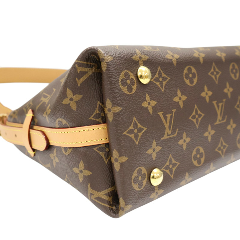 棕色 原花 帆布 CarryAll PM 肩背包【LOUIS VUITTON LV 路易威登】 M46203-13