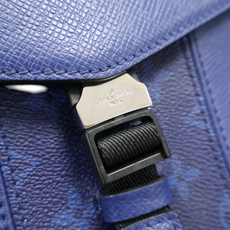 藍色 原花 帆布 Taigarama 後背包【LOUIS VUITTON LV 路易威登】 M30419-7