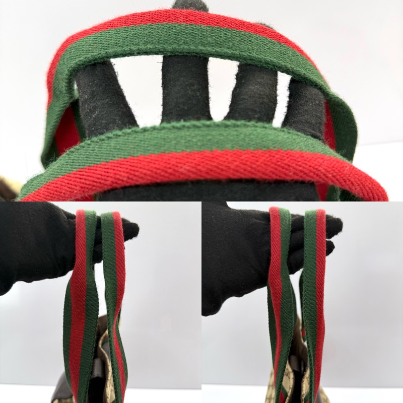 GUCCI 古馳 棕色GG CANVAS托特包 61836-4