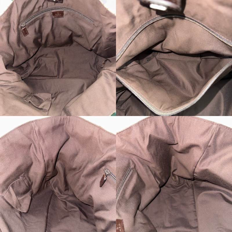 GUCCI 古馳 棕色GG CANVAS托特包 61836-5
