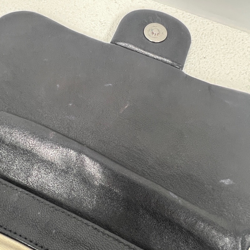 Chanel • 稀有黑銀牛皮滾邊鏈條南瓜包-8