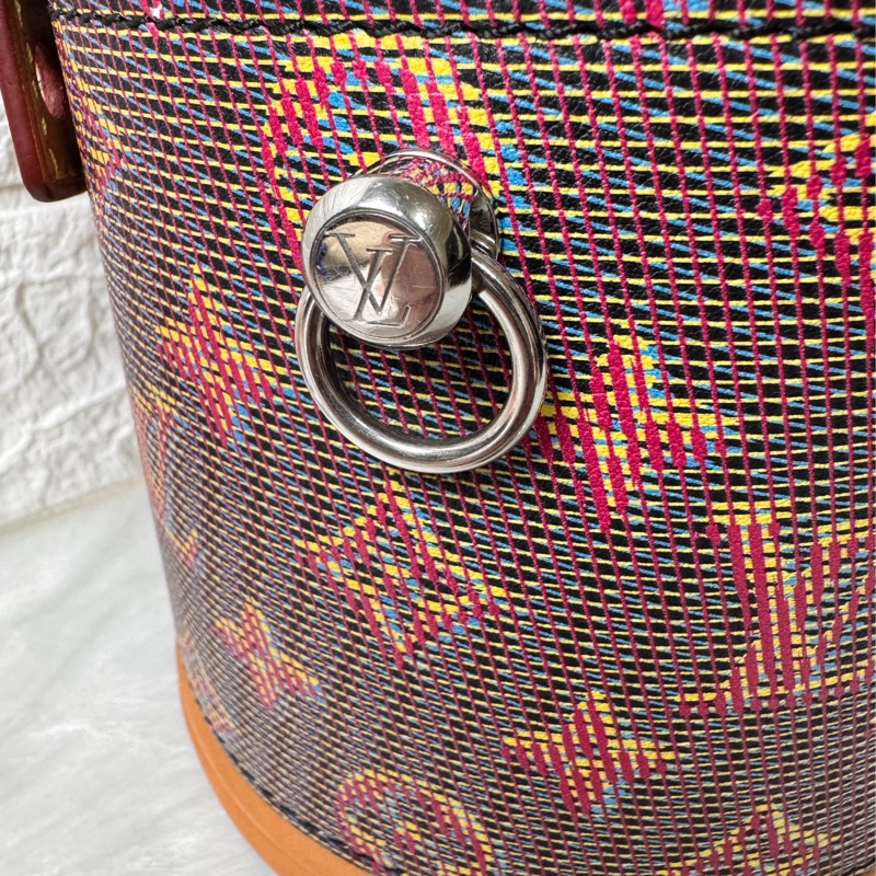 Louis Vuitton 路易威登 M55457 秀款 CANNES拼色手提/肩背圓桶包-5