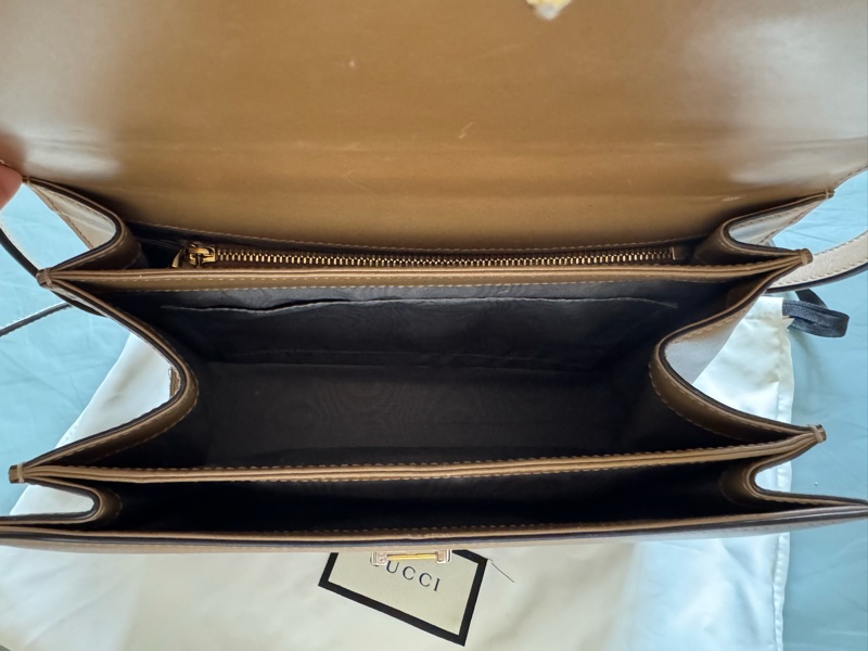 GUCCI 棕色牛皮 Zumi 系列肩斜包-8