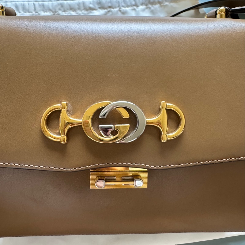 GUCCI 棕色牛皮 Zumi 系列肩斜包-13