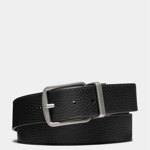 Coach 男士 時尚皮質針扣腰帶均碼碼3.5cm