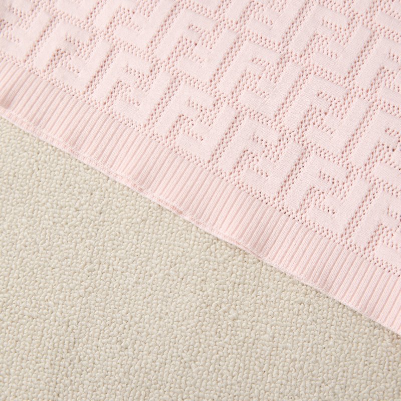 💯正貨支持鑒定✨ FENDI 櫻花粉 滿Logo針織上衣-5