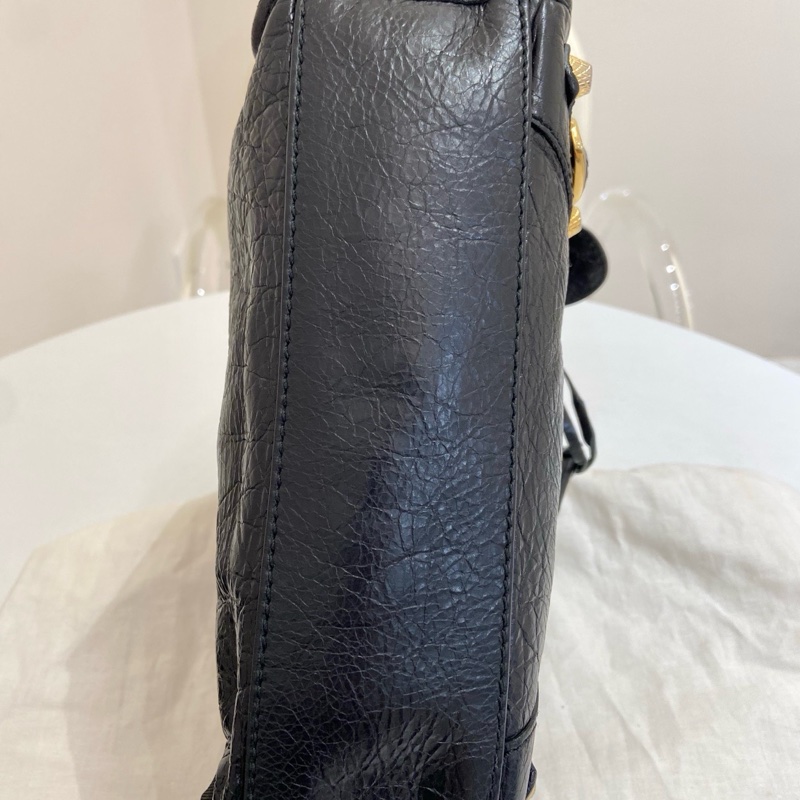 Balenciaga • 巴黎世家黑金City油臘牛皮Mini 機車包-8