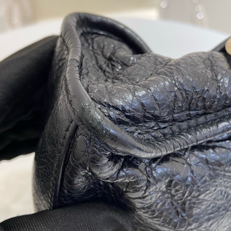 Balenciaga • 巴黎世家黑金City油臘牛皮Mini 機車包-10