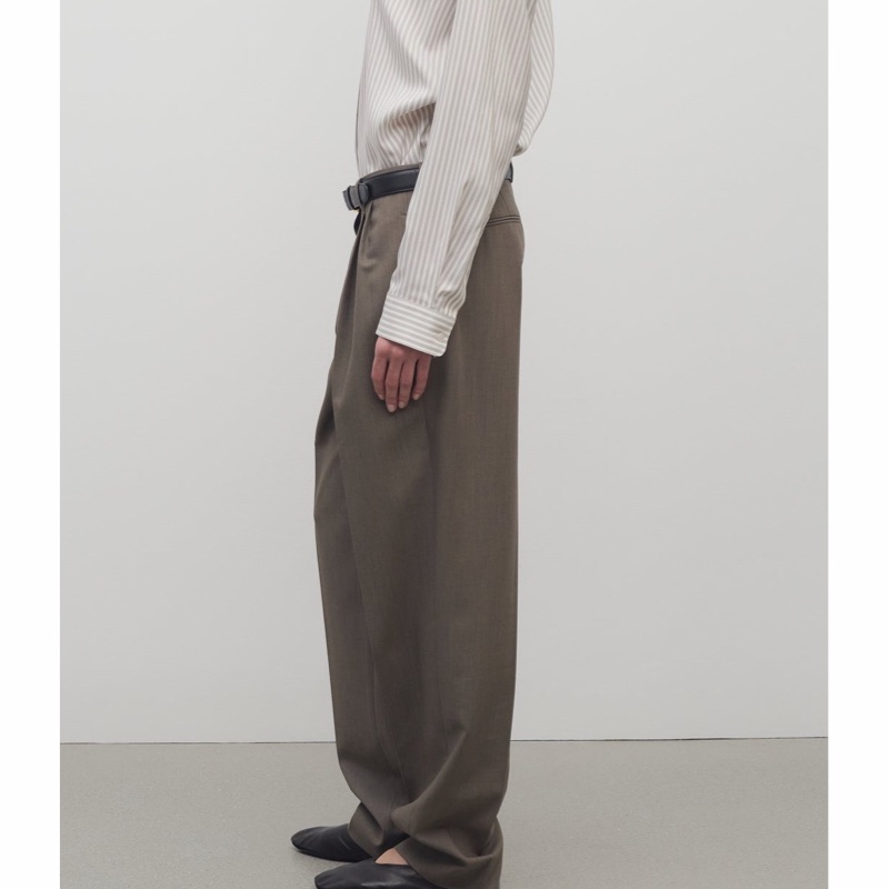 The Row 女士 腰帶袢羊毛休閒褲US-0 US-6碼-3