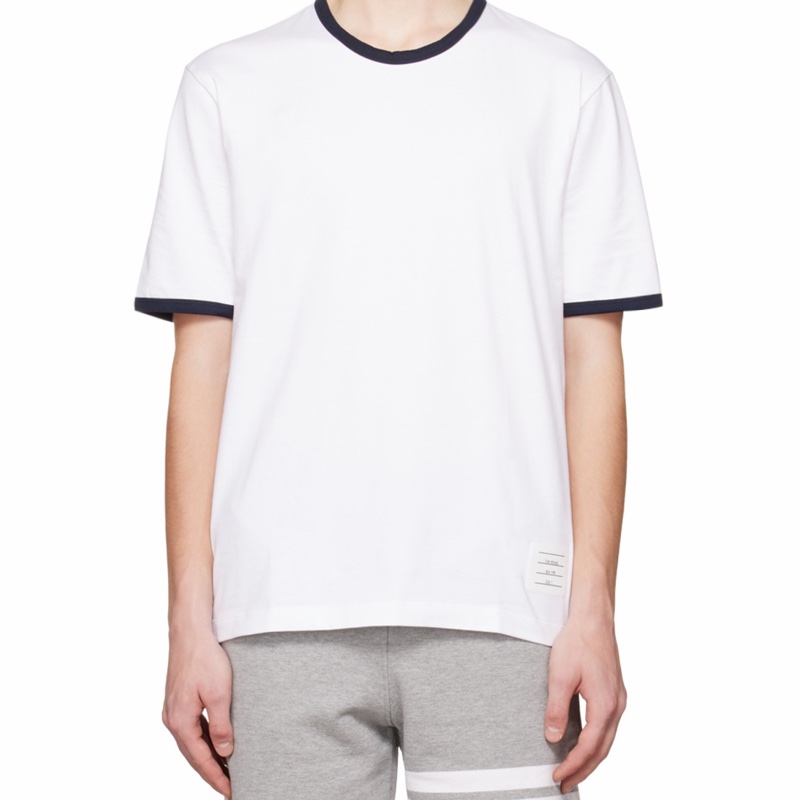 Thom Browne 男士 徽標短袖T恤0 1 2 3 4 5碼-3