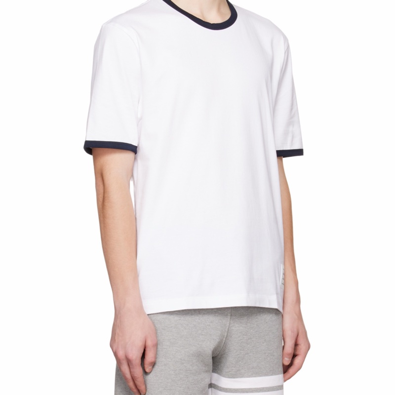 Thom Browne 男士 徽標短袖T恤0 1 2 3 4 5碼-5