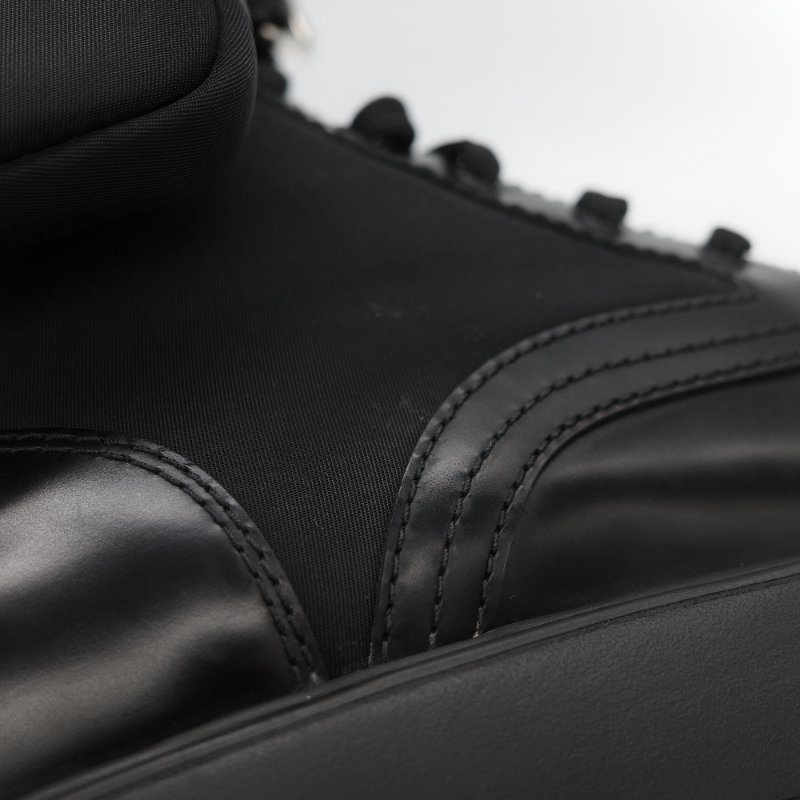 Prada 普拉達 Monolith 皮革 尼龍 軍靴 靴子 EU38.5-11