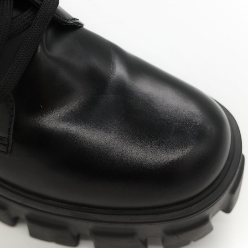 Prada 普拉達 Monolith 皮革 尼龍 軍靴 靴子 EU38.5-15
