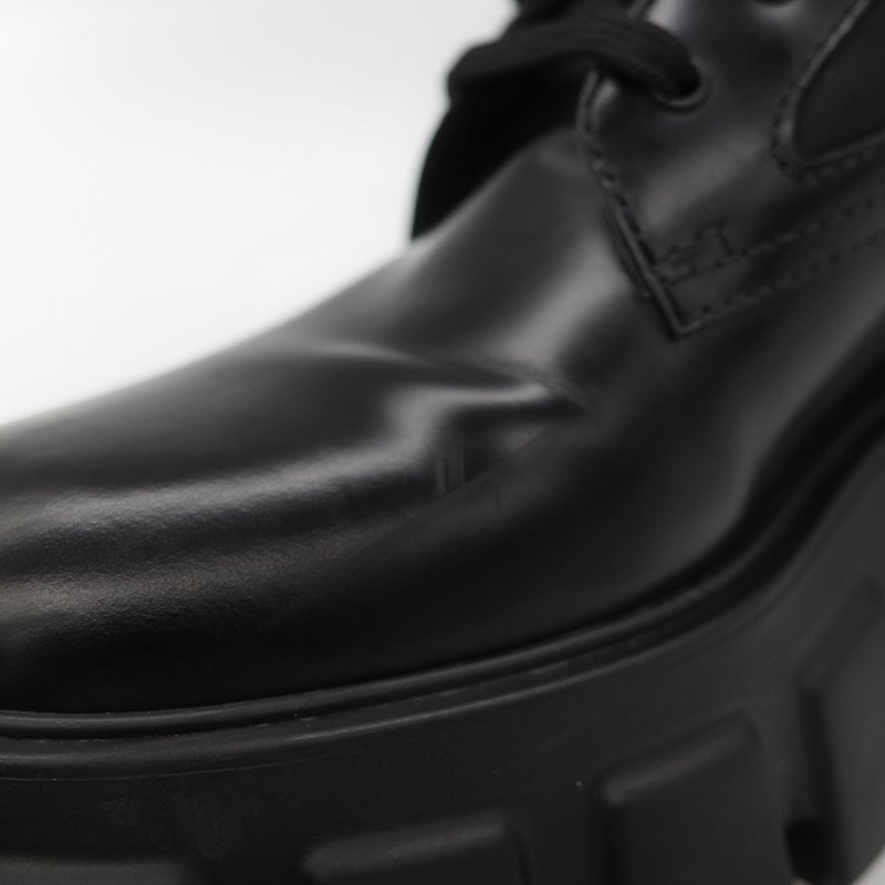 Prada 普拉達 Monolith 皮革 尼龍 軍靴 靴子 EU38.5-16