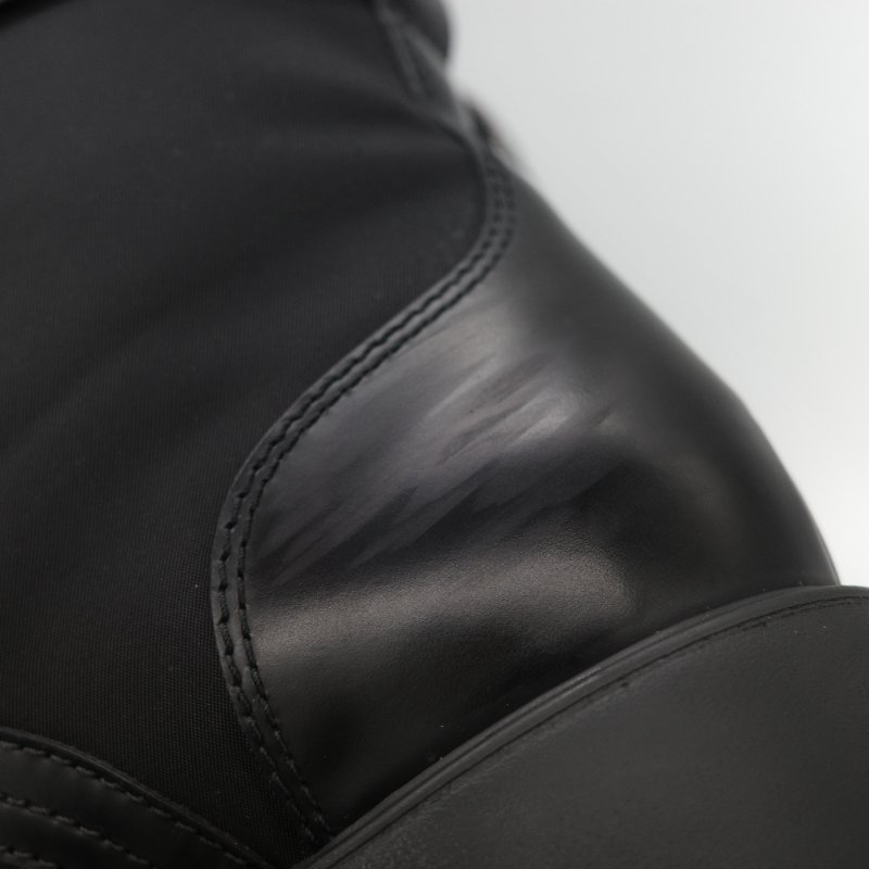 Prada 普拉達 Monolith 皮革 尼龍 軍靴 靴子 EU38.5-17