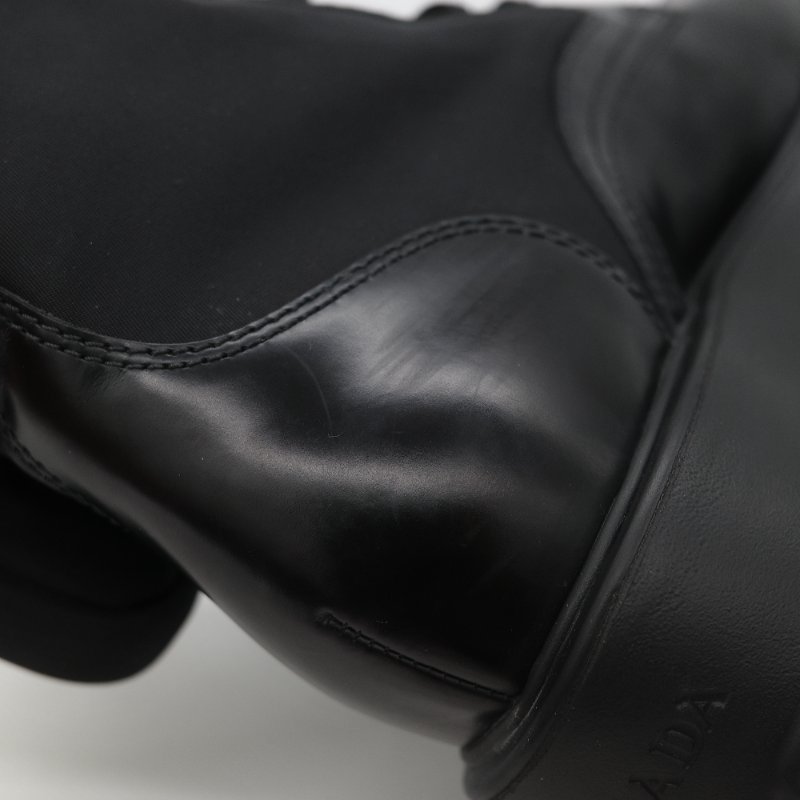 Prada 普拉達 Monolith 皮革 尼龍 軍靴 靴子 EU38.5-20