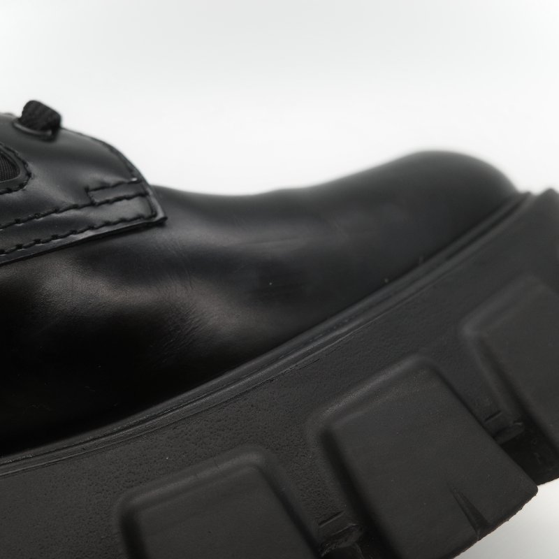 Prada 普拉達 Monolith 皮革 尼龍 軍靴 靴子 EU38.5-23