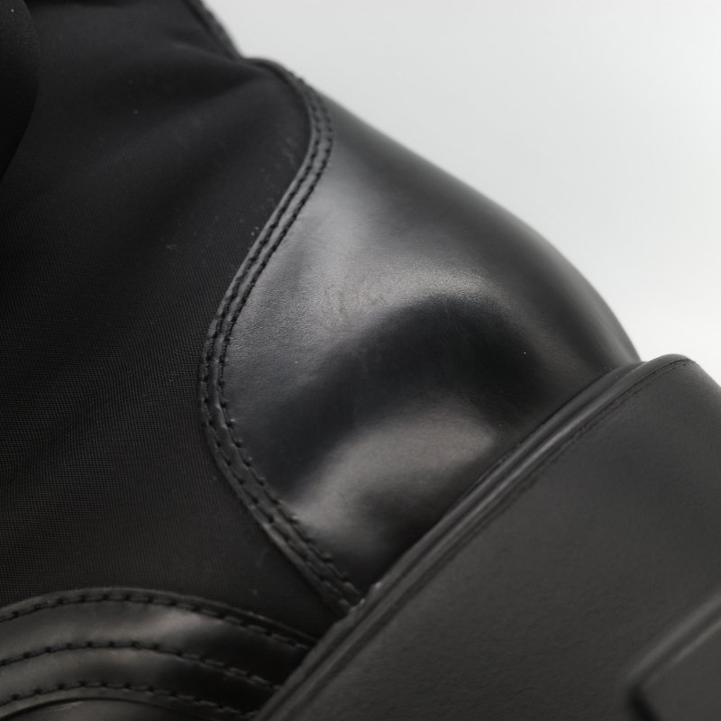 Prada 普拉達 Monolith 皮革 尼龍 軍靴 靴子 EU38.5-28