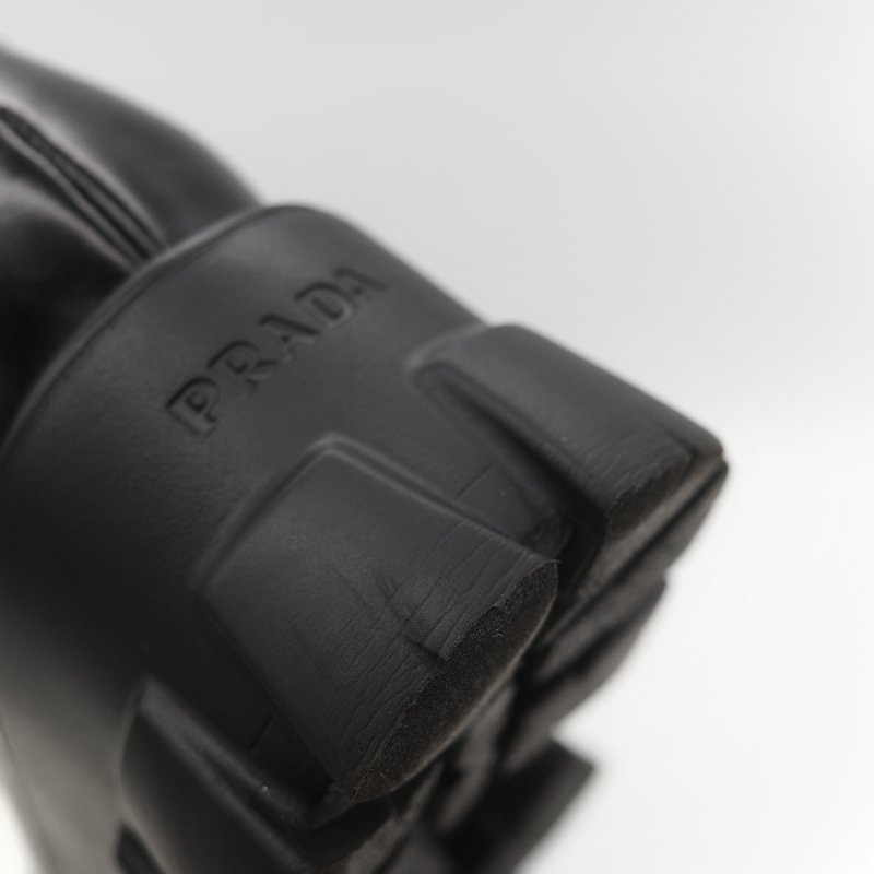 Prada 普拉達 Monolith 皮革 尼龍 軍靴 靴子 EU38.5-29