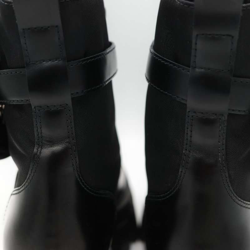 Prada 普拉達 Monolith 皮革 尼龍 軍靴 靴子 EU38.5-31