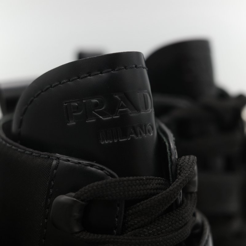 Prada 普拉達 Monolith 皮革 尼龍 軍靴 靴子 EU38.5-32