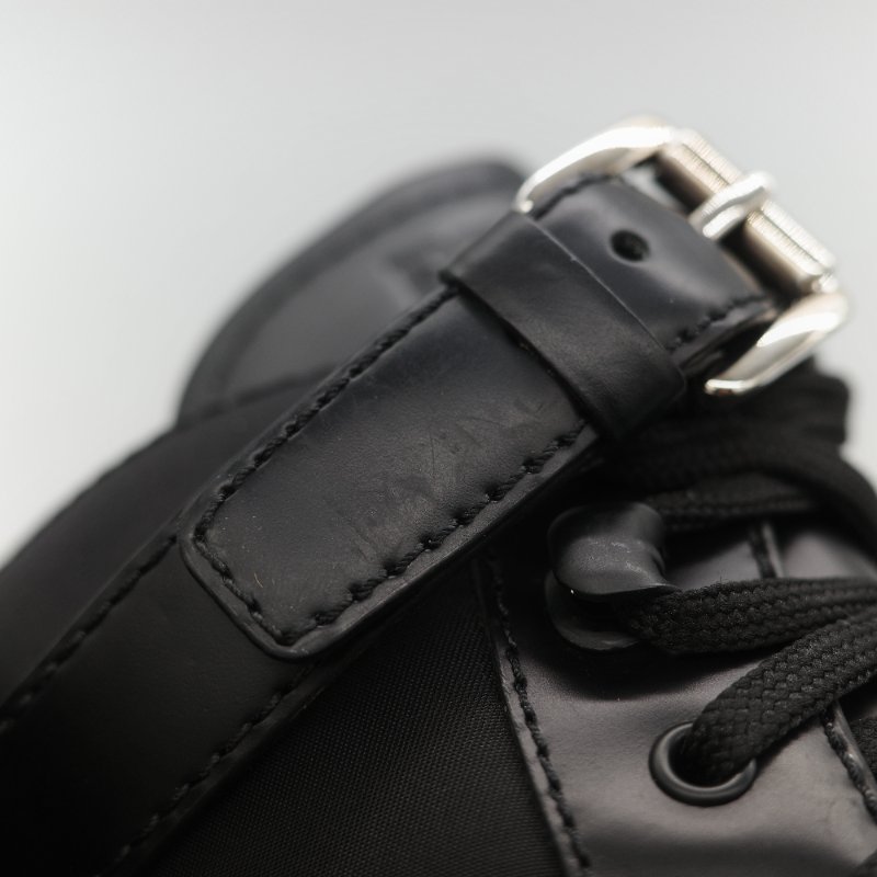 Prada 普拉達 Monolith 皮革 尼龍 軍靴 靴子 EU38.5-34