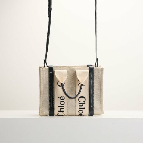 二手Chloé woody tote小號/深藍