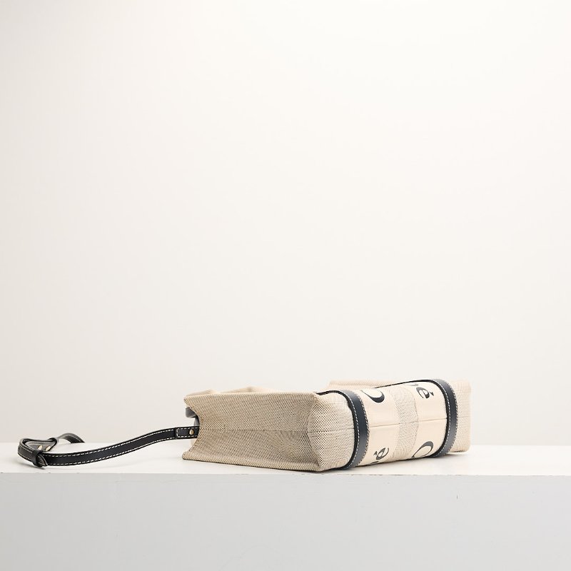 二手Chloé woody tote小號/深藍-3