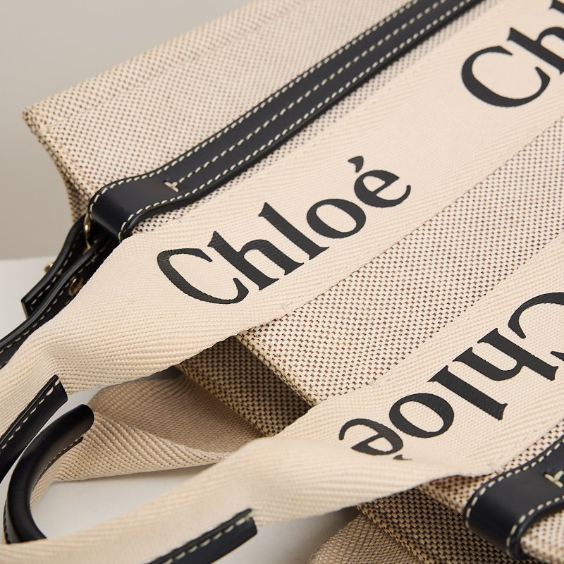 二手Chloé woody tote小號/深藍-4