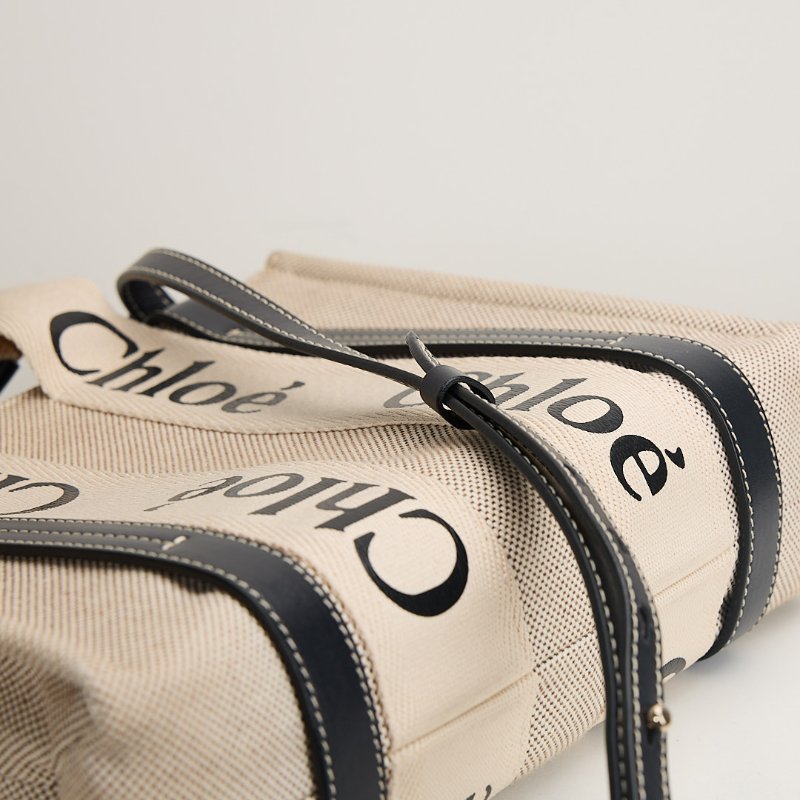 二手Chloé woody tote小號/深藍-8