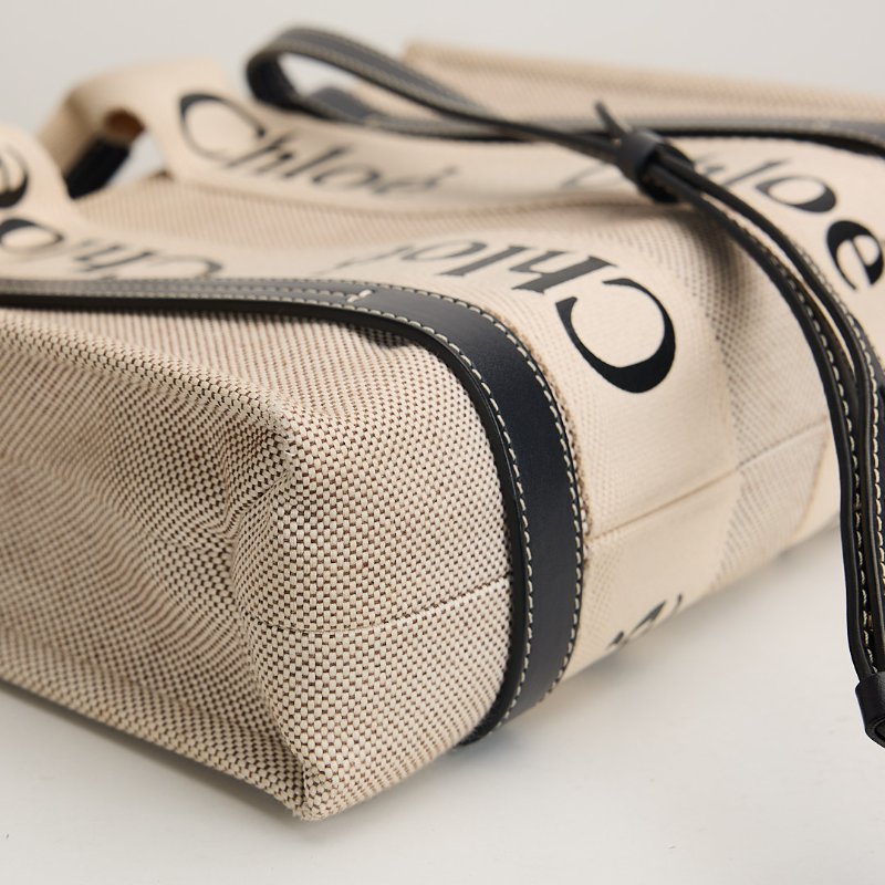 二手Chloé woody tote小號/深藍-9