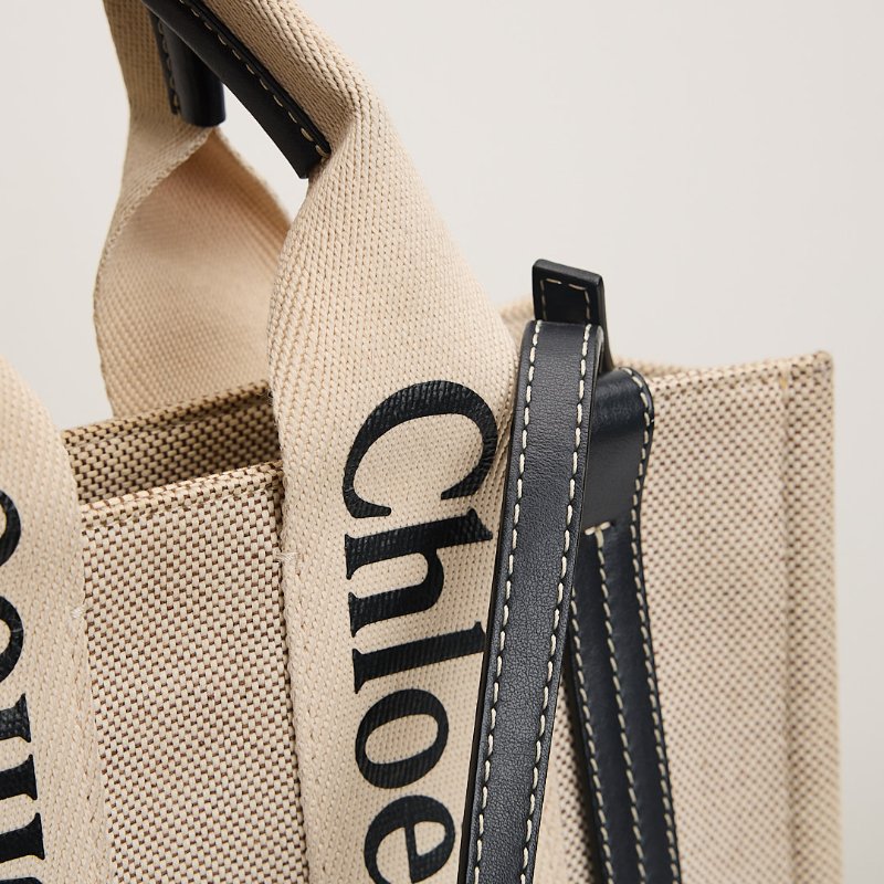 二手Chloé woody tote小號/深藍-11