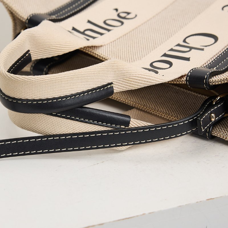 二手Chloé woody tote小號/深藍-12