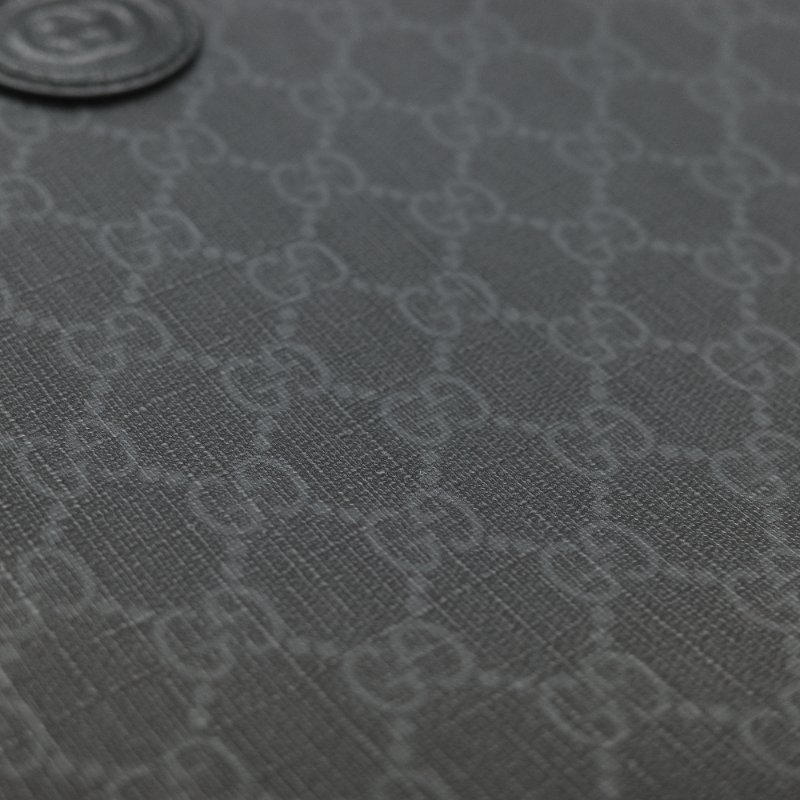 Gucci 古馳 黑色 GG Supreme 帆布 Interlocking G 中型手提包 兩用包-35