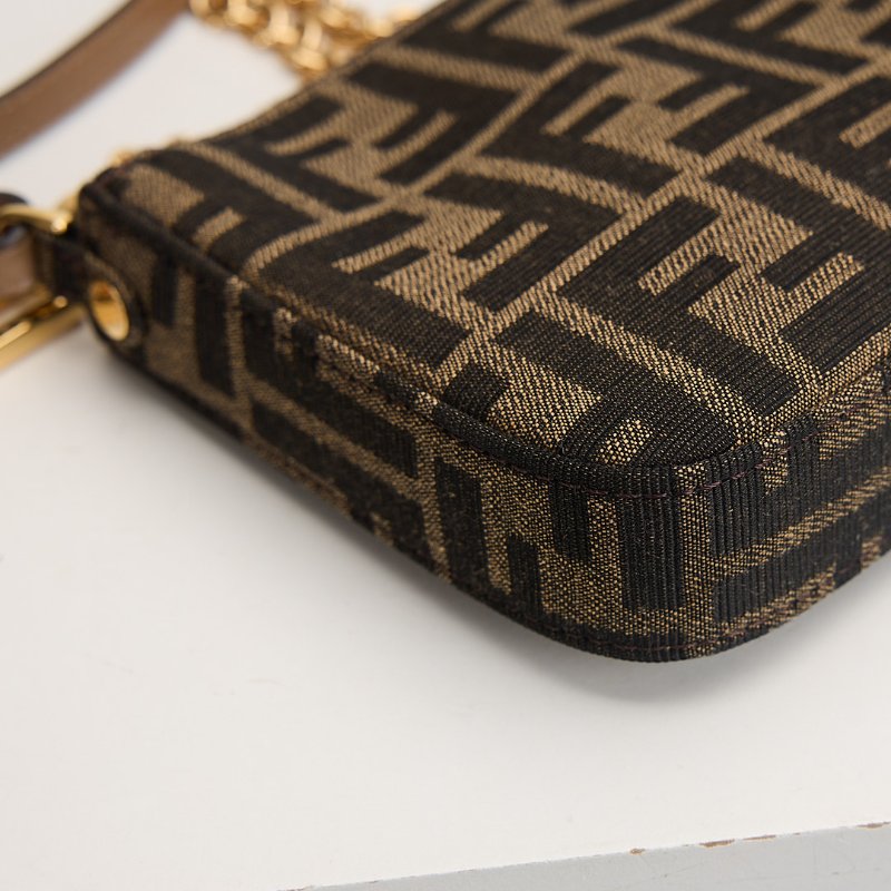 二手Fendi 新款老花麻將包-5