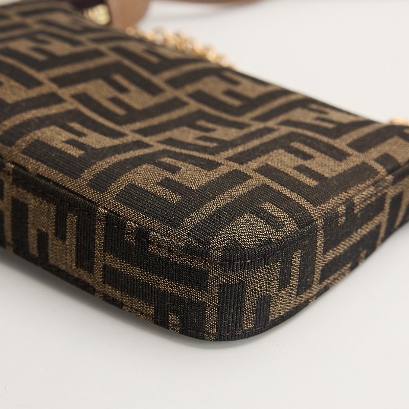 二手Fendi 新款老花麻將包-11