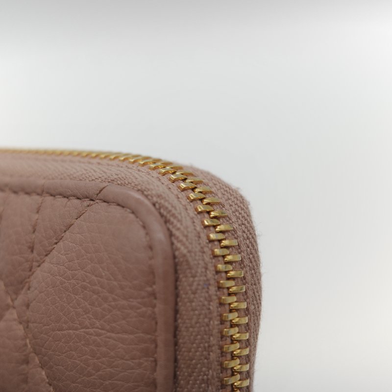 Dior 迪奧 玫瑰粉 牛皮 零錢包 錢包 卡包-13