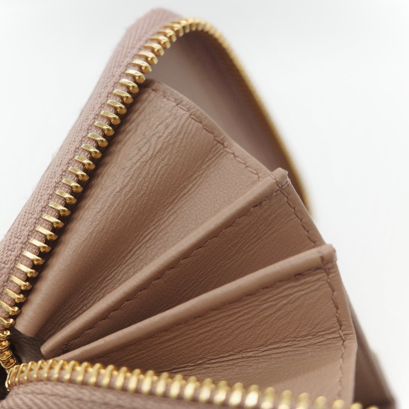 Dior 迪奧 玫瑰粉 牛皮 零錢包 錢包 卡包-16